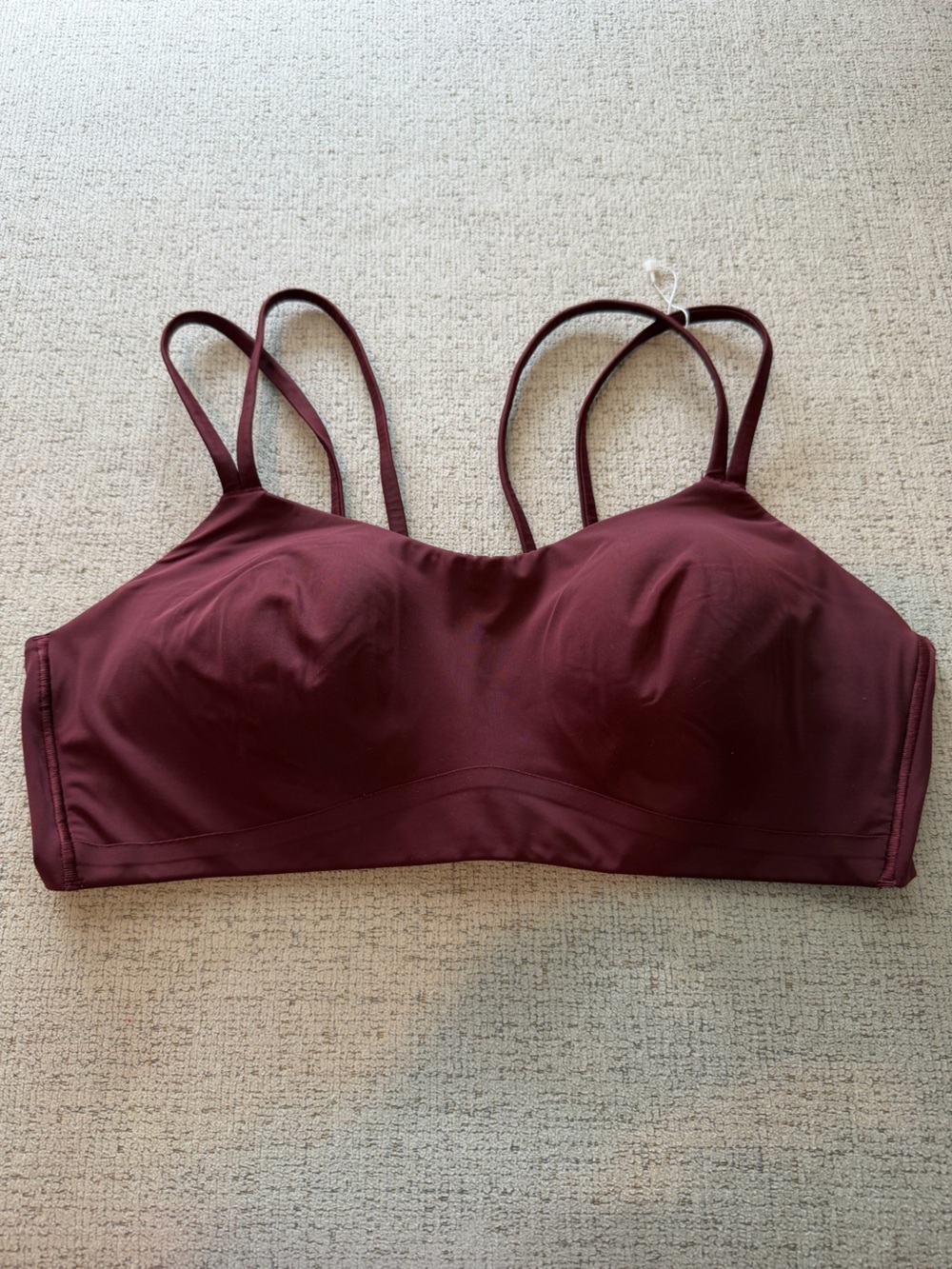 lululemon athletica Double-Strap Sports Bra in Wine